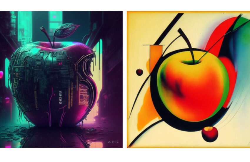 Эх, яблочко! Тестируем авторские и художественные стили в нейросети Kandinsky 2.1.